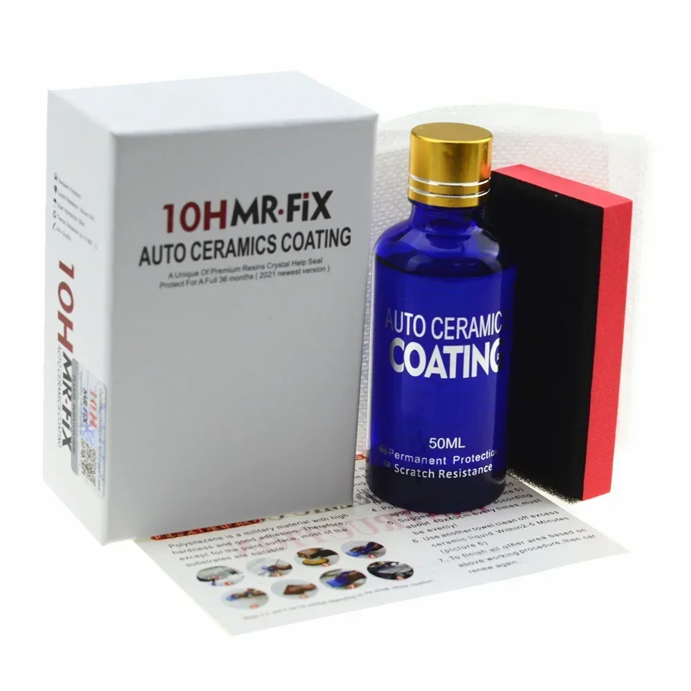 

10H Ceramic Coating Polishing Wax Super Hydrophobic Paint Care Durability Anti-Corrosion Plated Crystal Car Liquid Glass Coating