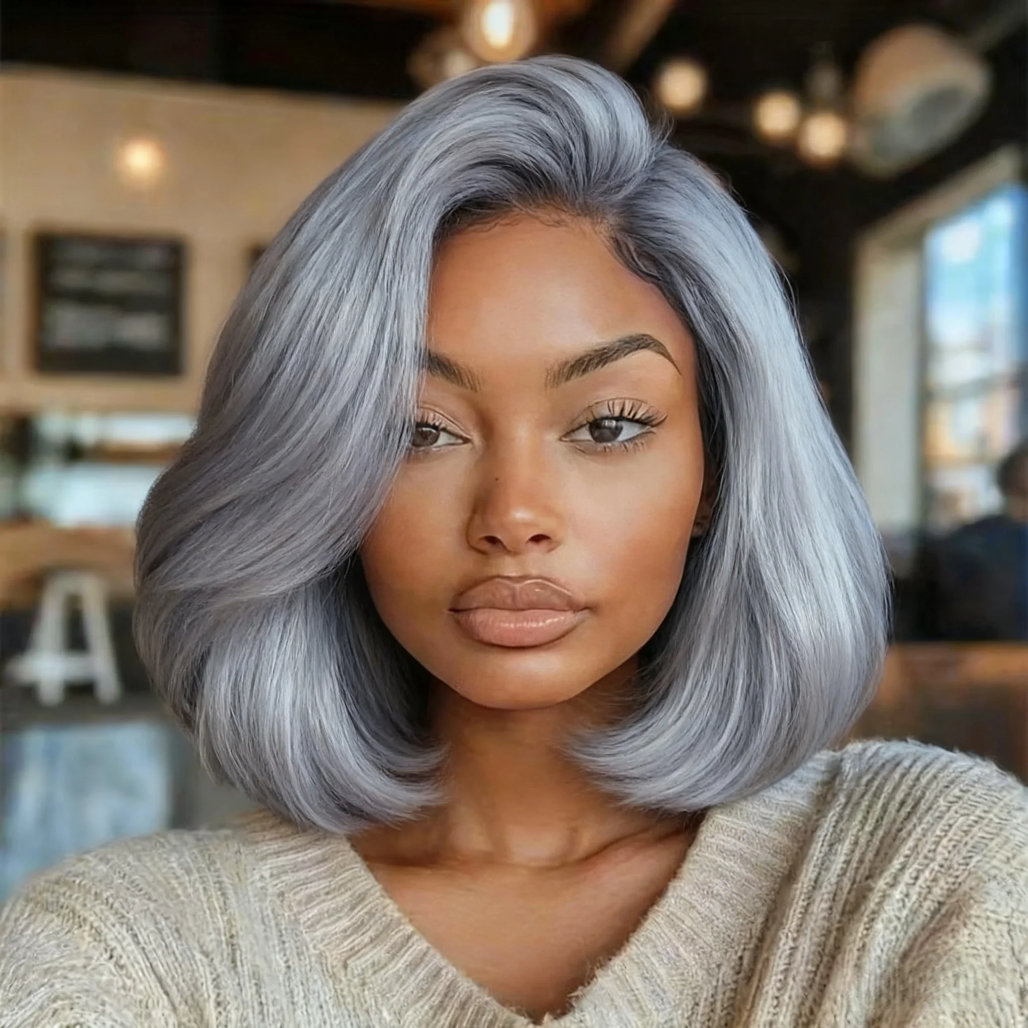 300% الكثافة 13x4 الدانتيل شعر مستعار أمامي قصير بوب خصلات الشعر المستعار الإنسان مستقيم خصلات الشعر المستعار البرازيلي للنساء