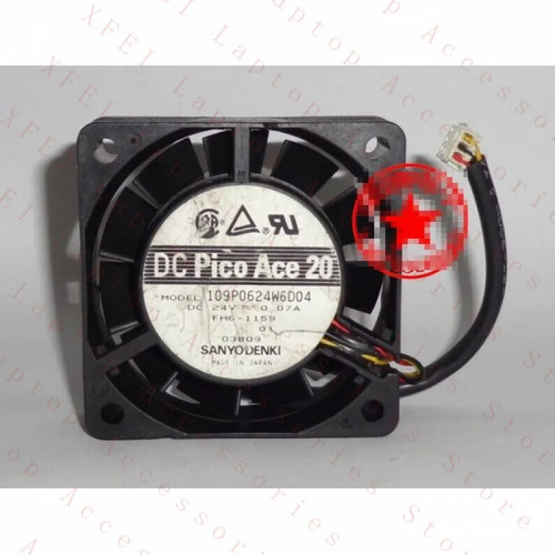F 1個 109P0624W6D04 6015 6CM 24V 0.07A 3線式インバーターファン # WD9