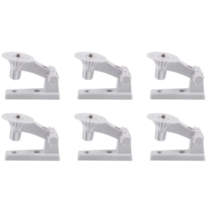 6X Wall Mount Bracket Cam Holder 180 Degree Adjustable For Cloud Camera 291 Series Wifi Home Security Camara(White)