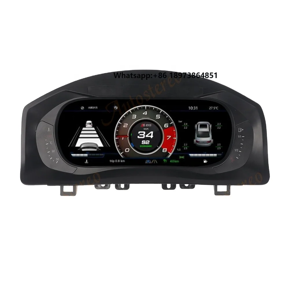 

For Tiguan 2013 LCD Dashboard Auto Player Digital Cluster Instrument Panel Multifunctional QLED Speed Meter Head Unit