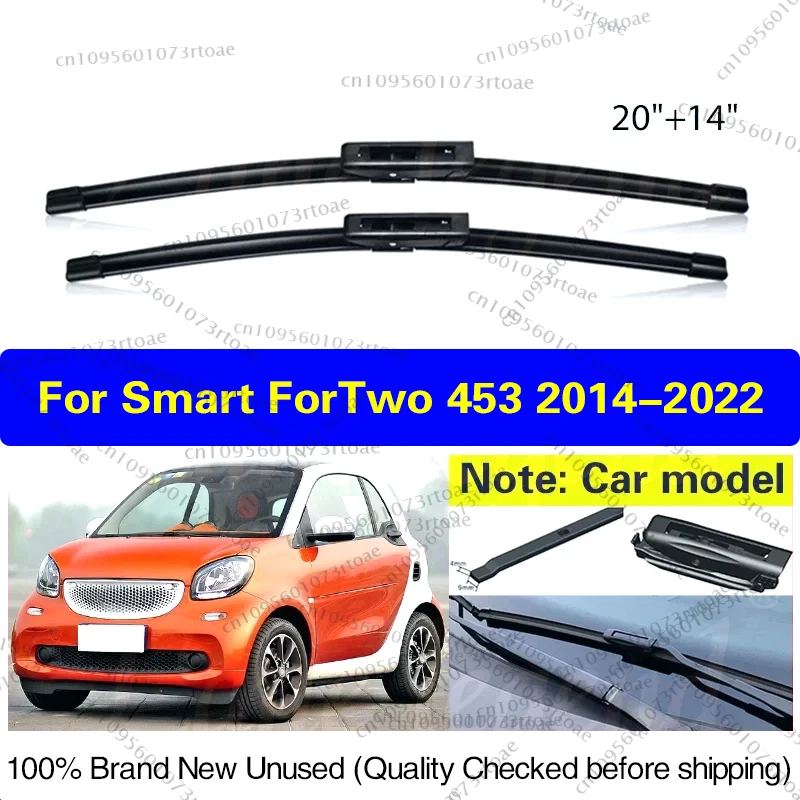 

Для Smart ForTwo 453 C453 A453 2014-2022 2021 2020 передние щетки стеклоочистителя лобовое стекло щетка от дождя автомобильные аксессуары 20 "+ 14"