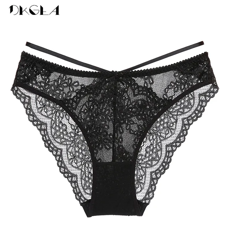 ملابس داخلية نسائية رمادية جديدة لعام 2020 ملابس داخلية مثيرة منخفضة الارتفاع مطرزة مقاس كبير XL L ملابس داخلية مريحة وشفافة من الدانتيل #3