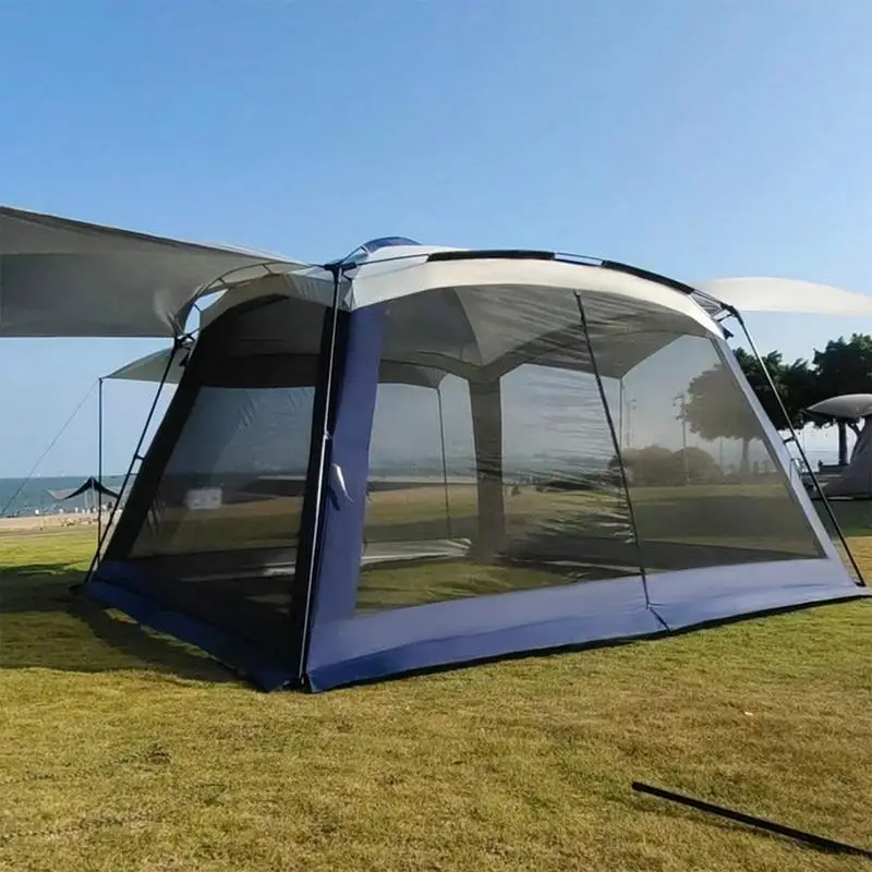 Outdoor Mosquito Net Canopy Camping Tent Awning Mesh Tent Large Screen Tents Screen House Mesh Net Canopy Tent Shelter Gazebos