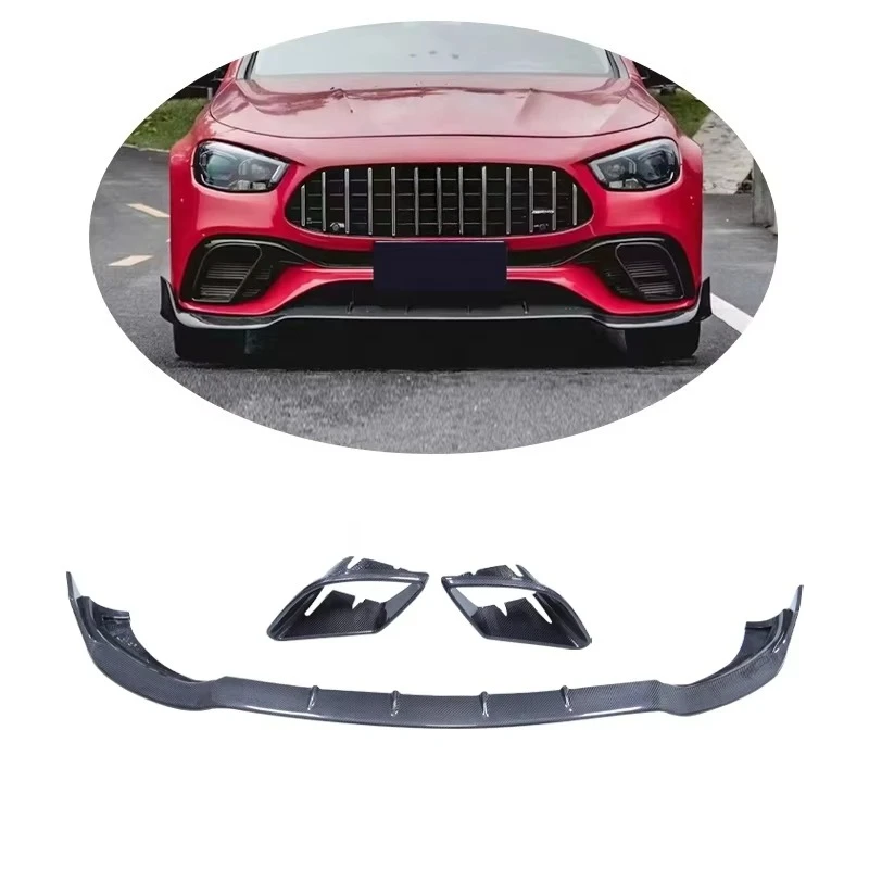 

Factory Outlet for E Class W213 LCI Carbon Fiber B Style Front Lip Fog Lamp Frame Lamp Vent Decoration Cover Trim