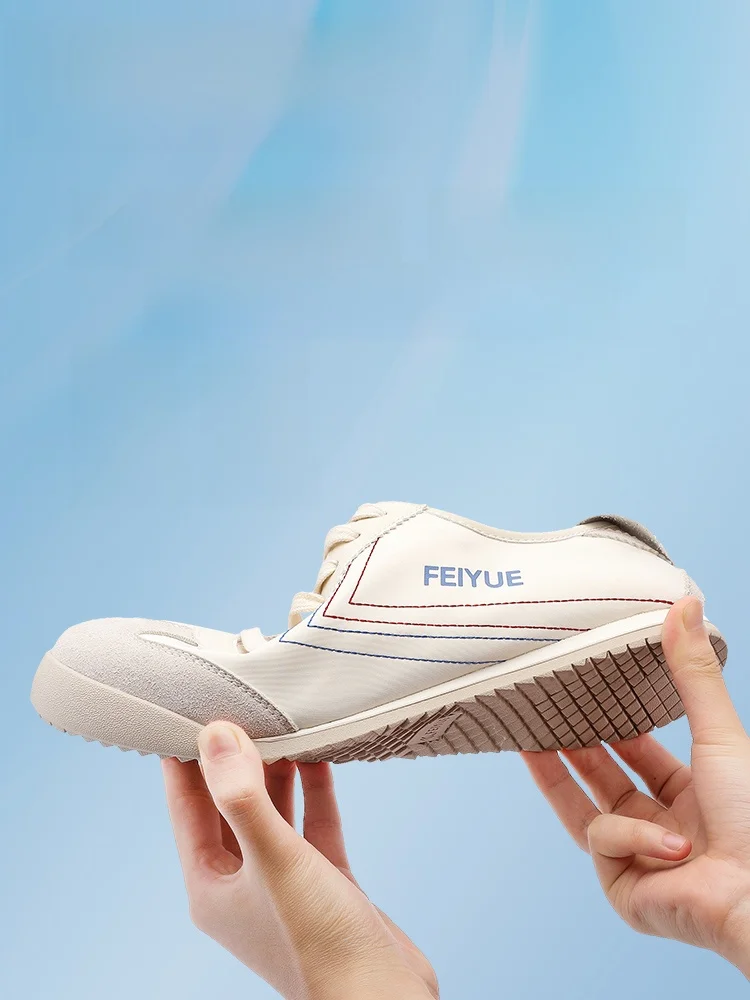 

Feiyue мужская парусиновая дышащая повседневная универсальная резиновая подошва с низким верхом и клеем, однотонный круглый носок, тонкий каблук