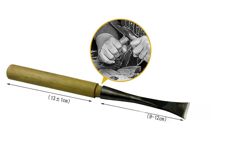 Handholz-Flachmesser, Holzbearbeitungsmeißel zum Schnitzen, Rohwerkzeuge 5mm 10mm 15mm 20mm 25mm 30mm 40mm – Detail 8