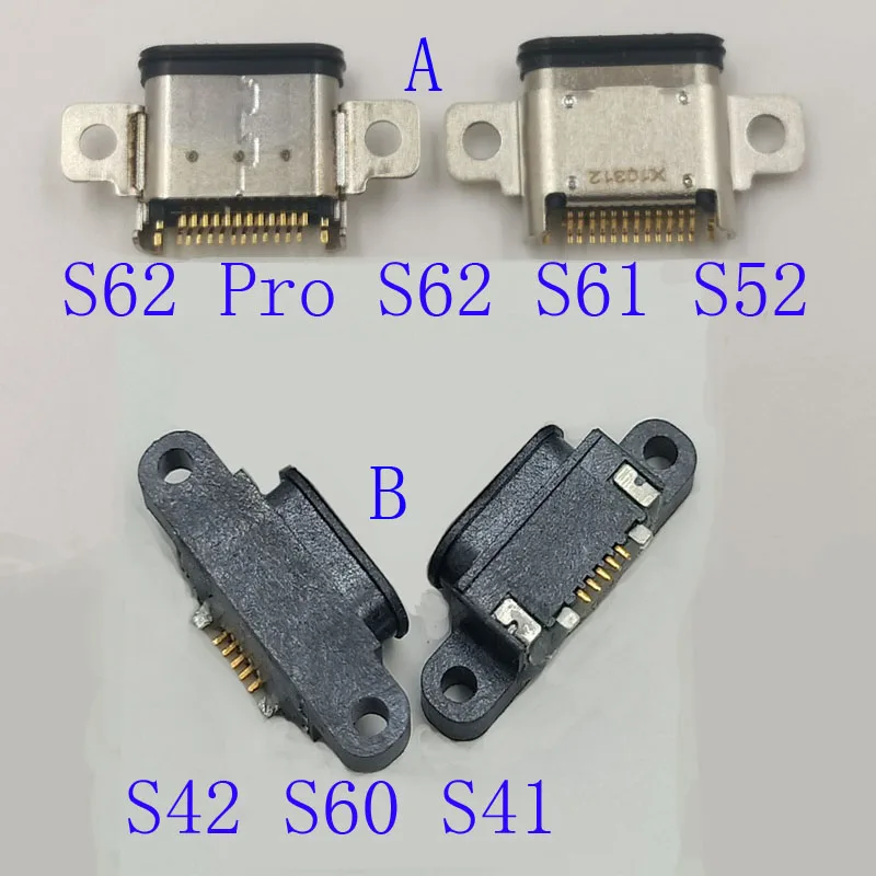Conector de enchufe de cargador USB tipo C, puerto de base de carga para Caterpillar Cat S41, S62Pro, S62 Pro, S42, S60, S61, S52, 1 a 10 unidades