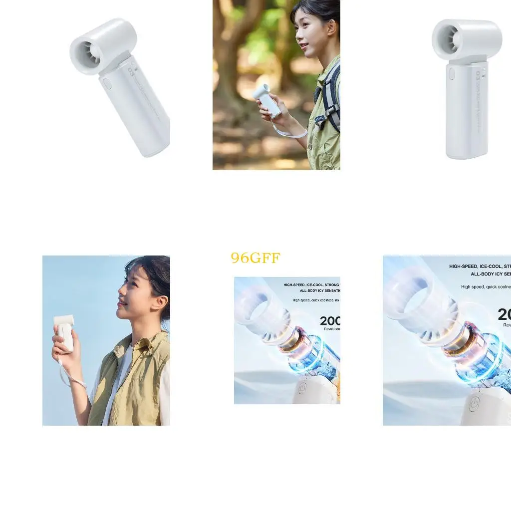 

96GF USB -заряжаемый портативный вентилятор с поклонником охлаждения Lanyard для беременных женщин использует