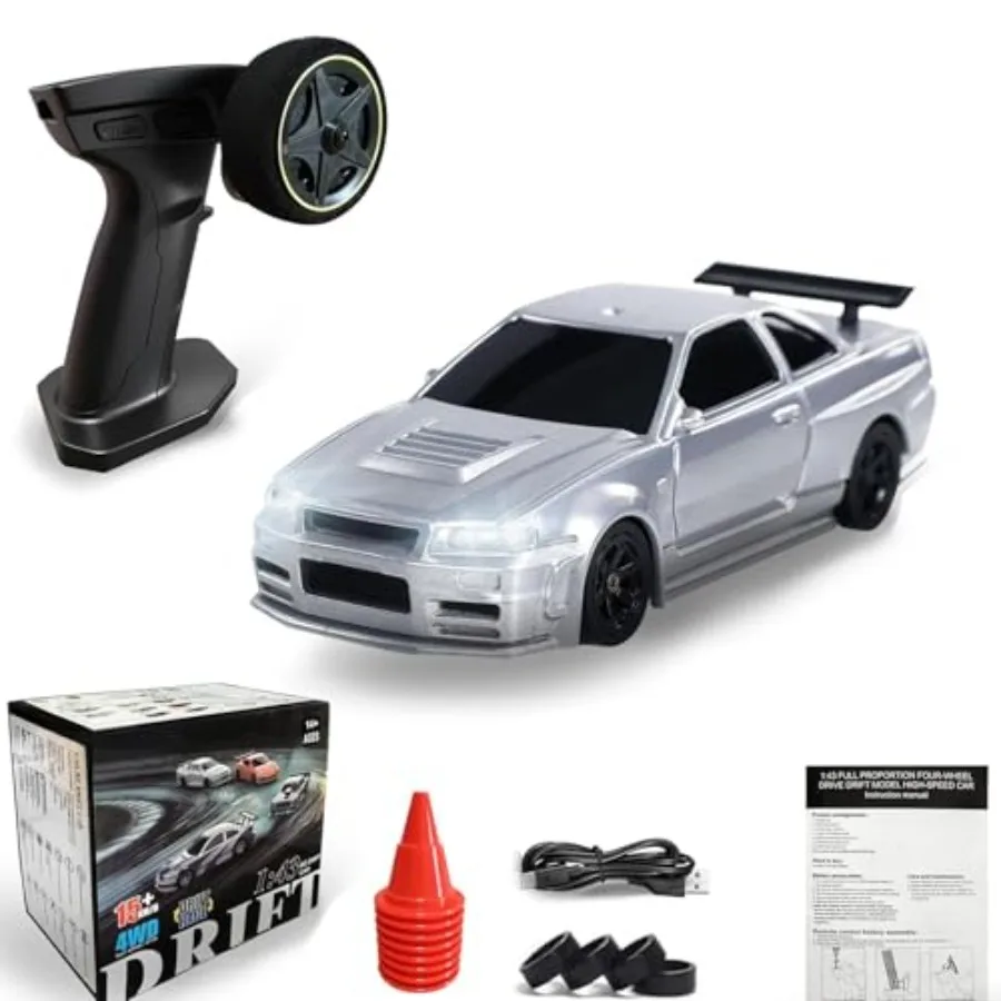 

Миниатюрная радиоуправляемая дрифт-машина 1/43 с гироскопом, 2,4 ГГц, 4WD, полностью пропорциональное управление, высокоскоростная, с подсветкой, гоночными шинами, быстрая