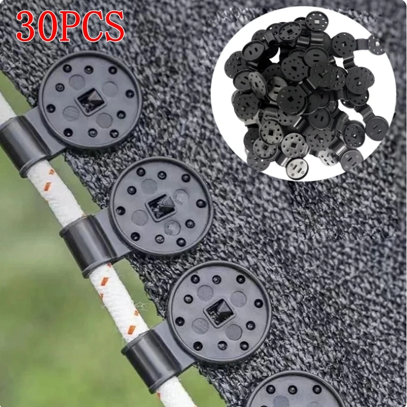 

30PCS Shading Net Clip Shade Fabric Clamps Accessorie Grommet For Net Mesh Cover Sunblock Fabric Netting Cloth Installation Hook