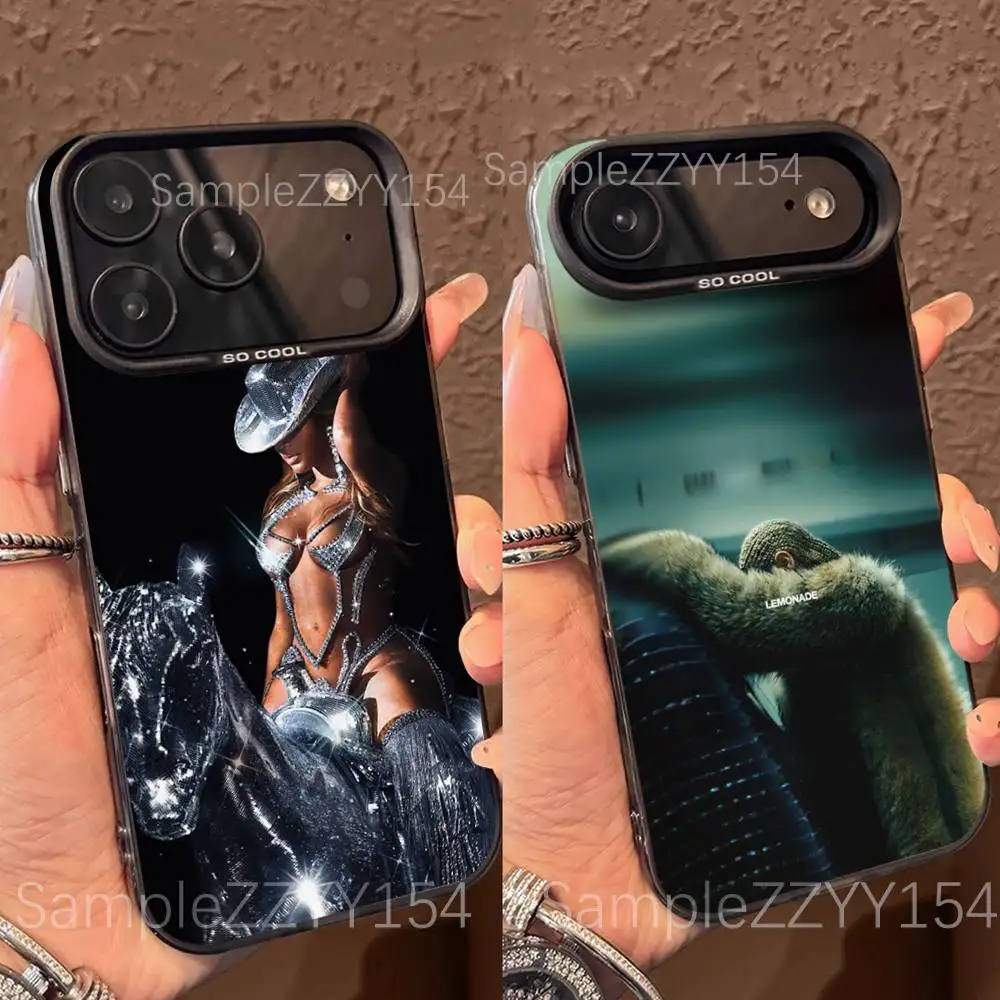

Beyonce Cowboy Carter Phone Case For iPhone 17,16,15,14,13,12,X,8,Pro,Max,Plus,E,SE4,Air,Mini Black IMD Matte