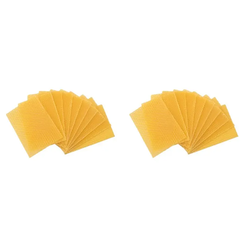 【Envío en 20 Unidades】Kit para Hacer Velas de Cera de Abeja 100% Natural, Textura de Panal, Set de Manualidades con Cera de Abeja para Hacer Velas