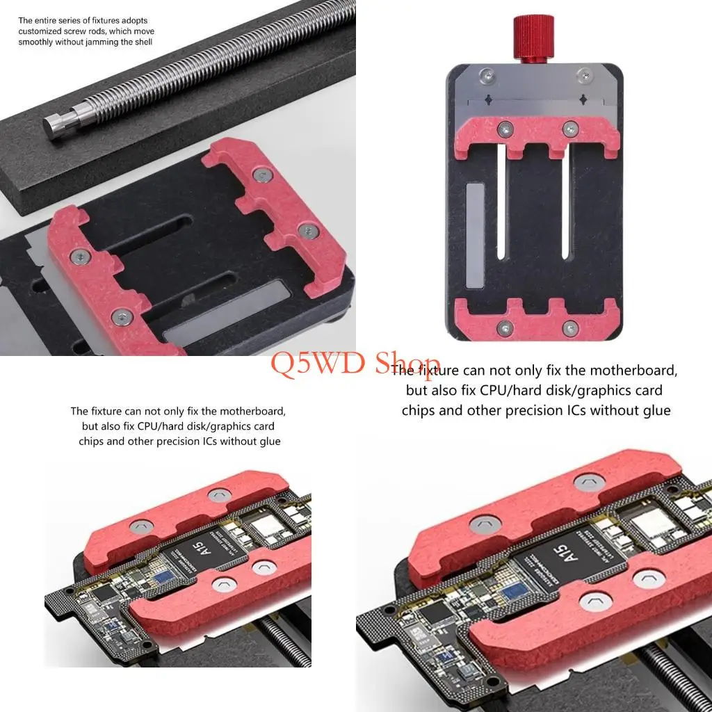 Q5WD High Efficiency PCB Clamp, Motherboard Fixture for Cellphone Repair Professional