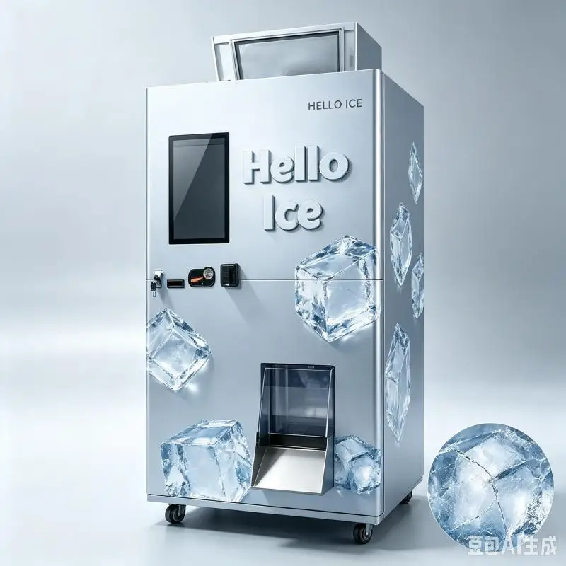 Customized Ice Cube Vending Machine Intelligent Automatic Ice Production Machine Business Application