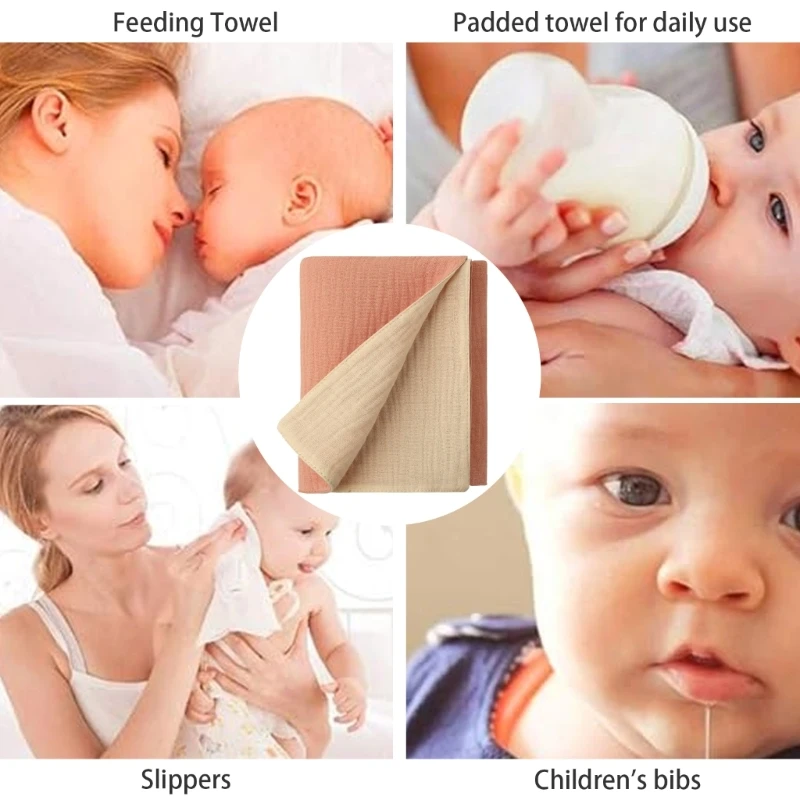 Upgrades Baby Washcloth Gentle Baby Towel Highly Absorbent Towel Large Size Baby Washcloth Suitable for Sensitive Skin