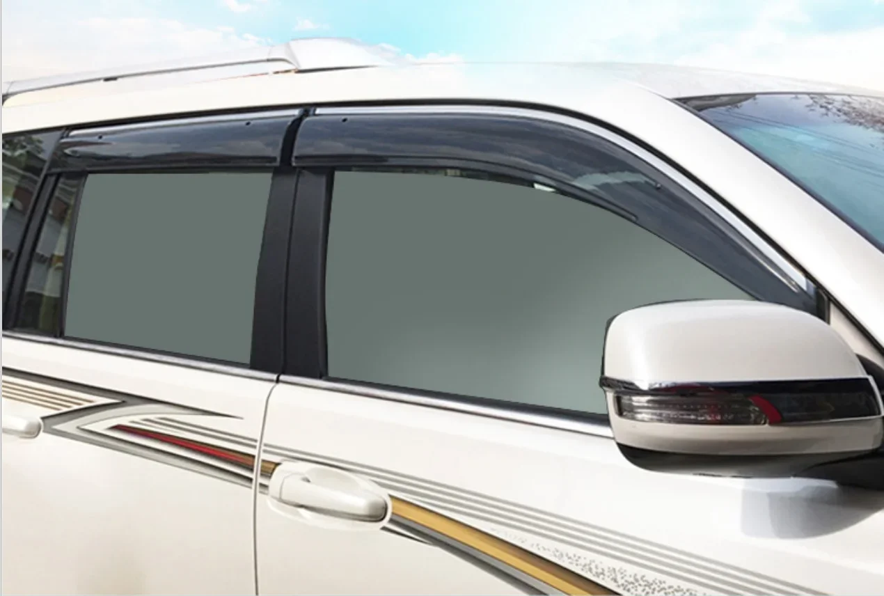 Side Window Deflectors For Toyota Land Cruiser Prado 120 Fj120 2003-2020 Weathershields Window Visor Sun Rain Guards