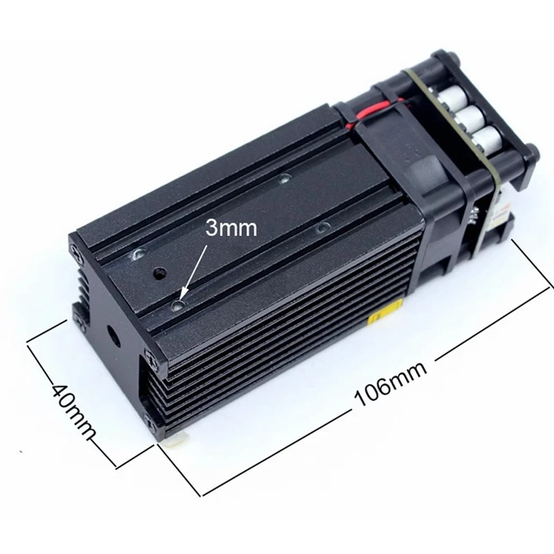 520nm 3W Green Fat Beam Laser Module Bird Repelling Laser 12V PWM Laser Lamp