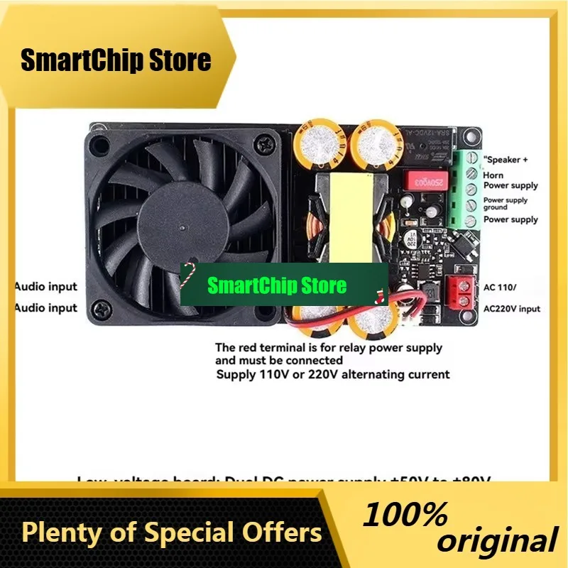 SmCpB03B-High Power 1000W Mono Subwoofer Class D Digital Amplifier Board IRS2092S For Stage Home Theater Audio AMP Module