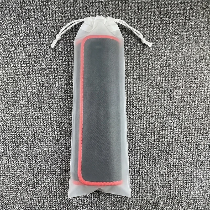 50pcs Long Plastic Drawstring Pocket Protector Mousepad Mat Storage Bags Frosted Waterproof Dustproof Board Game Playmat Bag