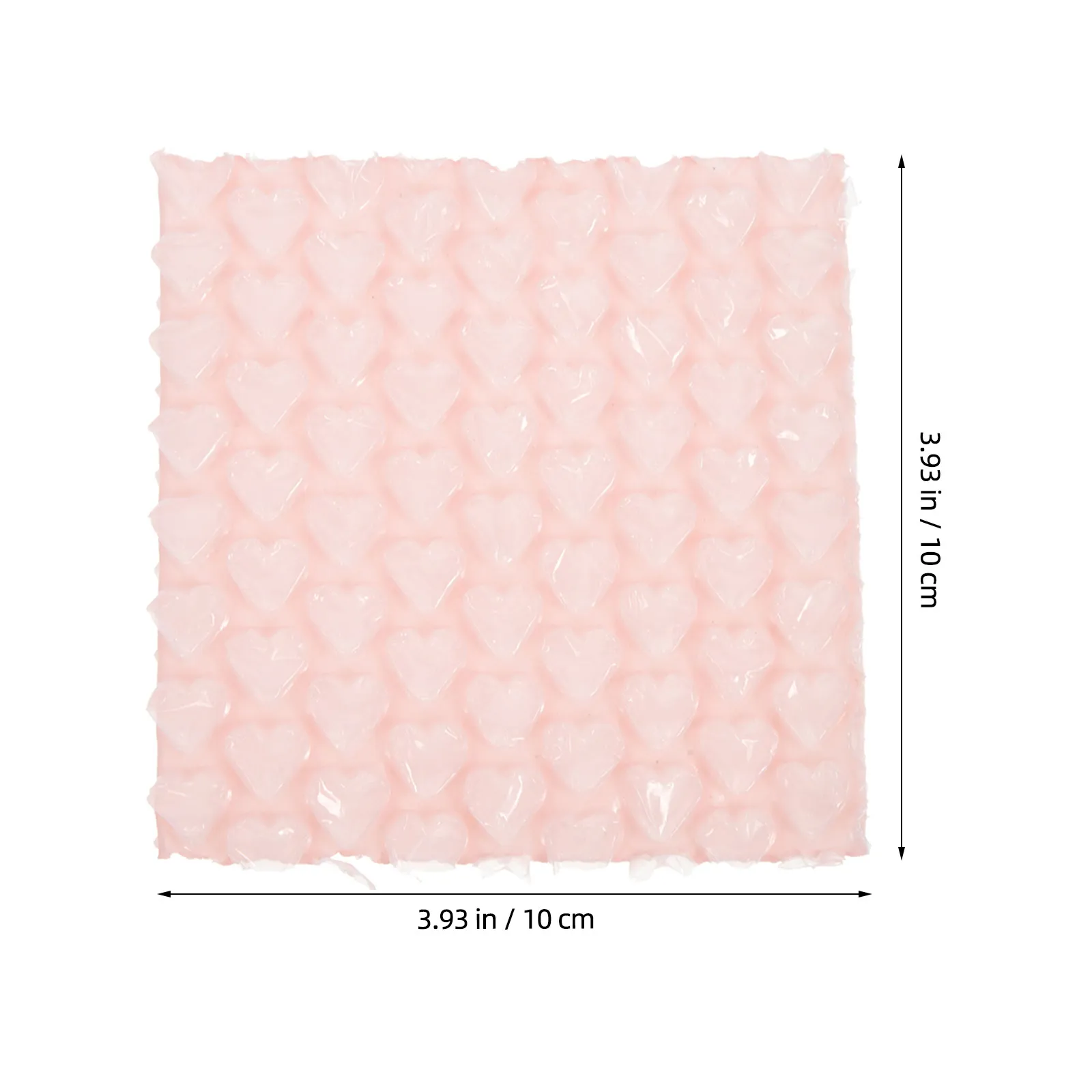 50Pcs Protective Love Bubble Bags Heart Pattern Air Bubble Packaging Self Seal Packing Wrap Cushion Insert for Shipping