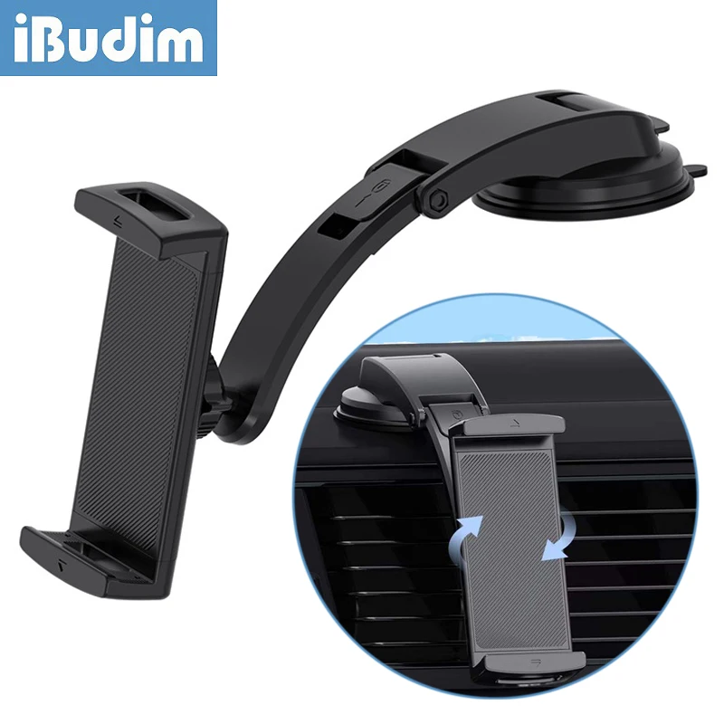 iBudim Car Tablet Holder Stand Universal Suction Cup Cell Phone Mount in Car for iPad iPhone Huawei Xiaomi Tablet PC GPS Bracket