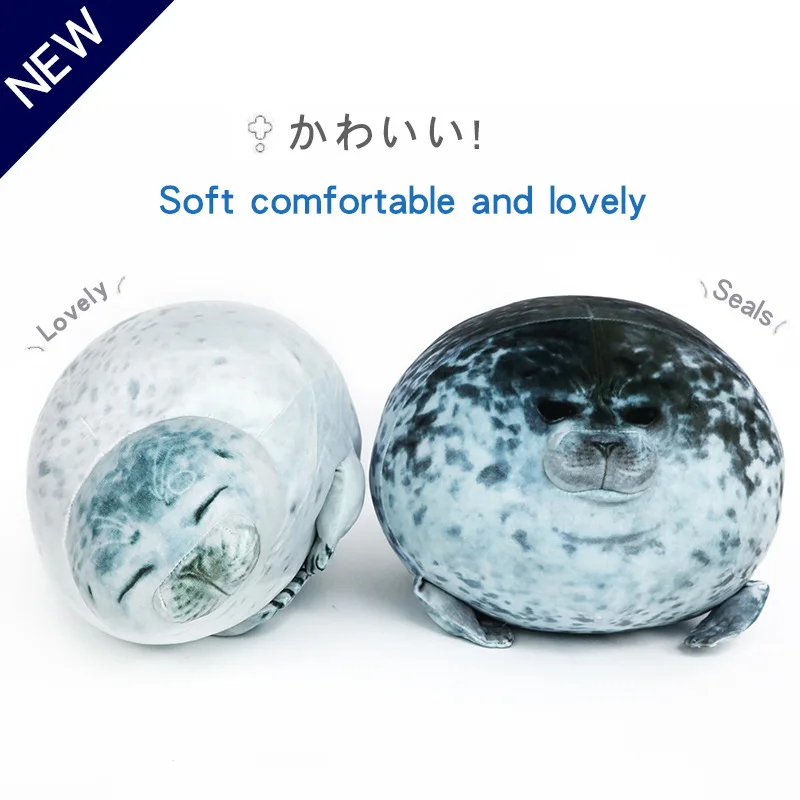 أوساكا محاكاة ختم ألعاب من نسيج مخملي Kawaii لطيف لينة رقيق محشوة دمية على شكل حيوان وسادة حوض السمك هدية للأطفال الأطفال #6