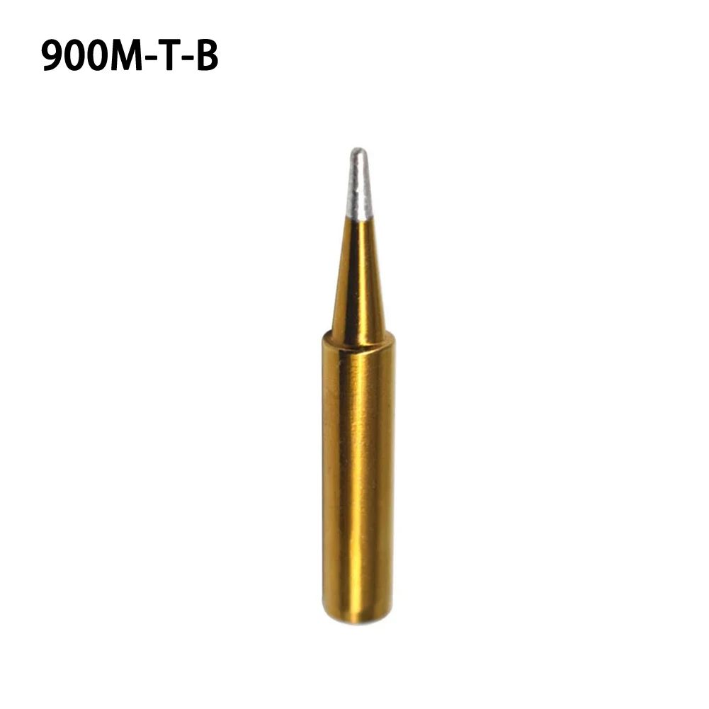 900M-T Soldering Iron Tip Welding 1Pcs 33mm 7 Types Gold I IS K B 3C 2.4D SK Internally Heated Lower Temperature