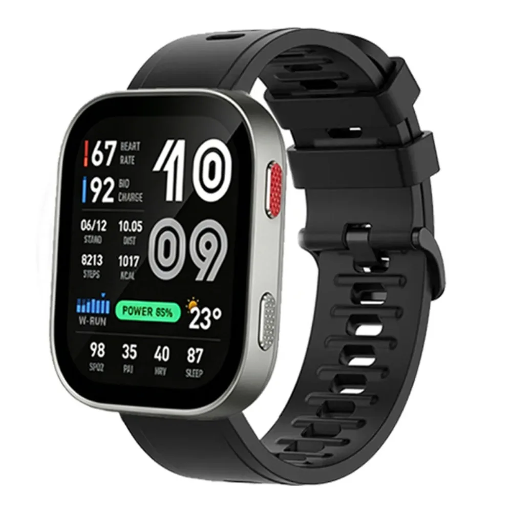 20mm 22mm Silicone Band For Amazfit Active 3-2/GTS 4 Mini Soft Adjustable Band For Amazfit GTR 4/Balance 3-2/Bip Max-6-5/Stratos