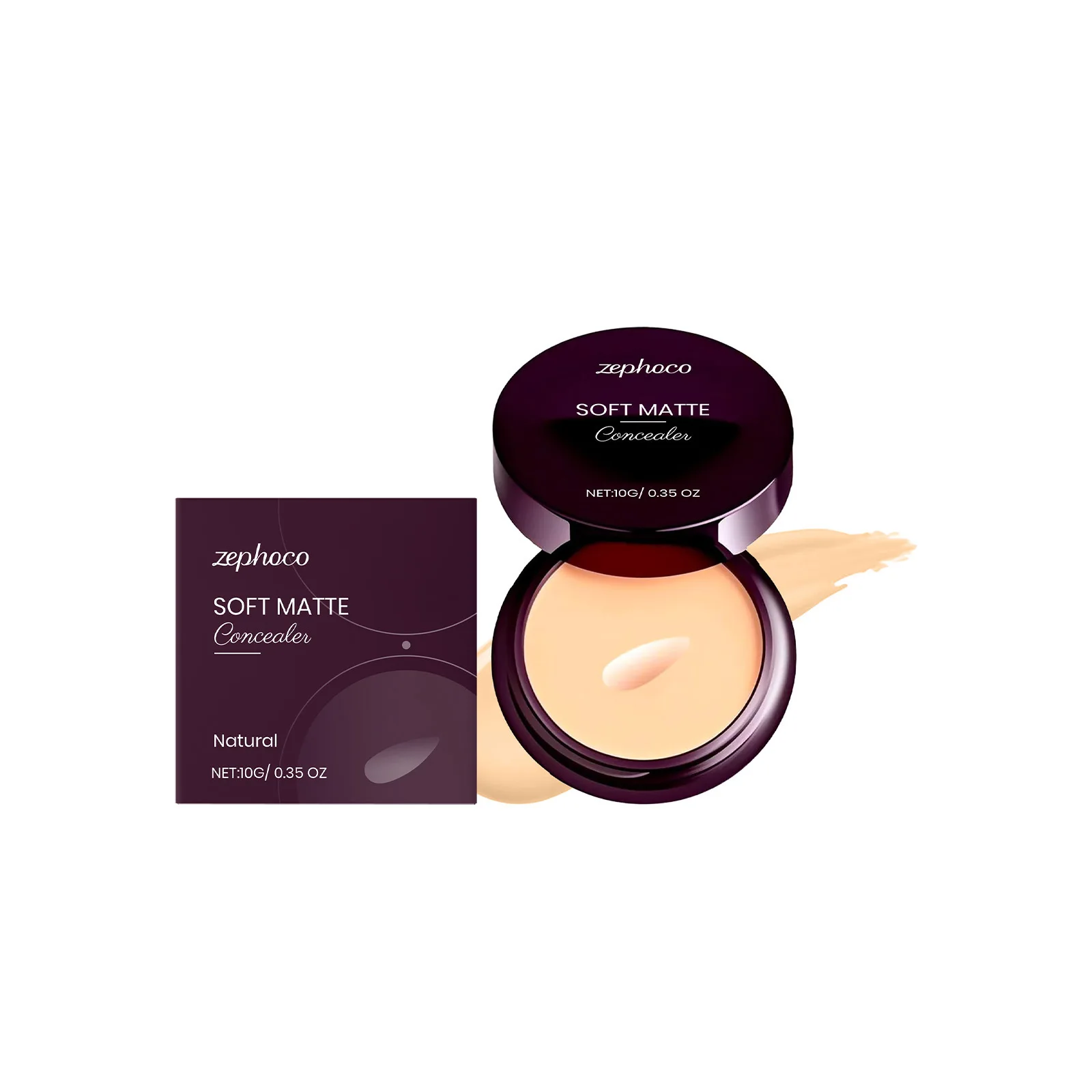 Base correctora suave mate resistente al agua, crema hidratante, maquillaje duradero, cobertura completa para el contorno de ojos de ojeras y acné