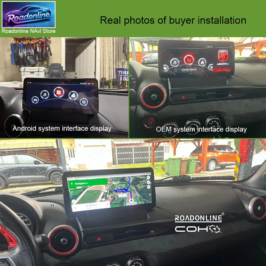 Android 15 Car Multimedia Player for FIAT 124 Spider 2016-2018