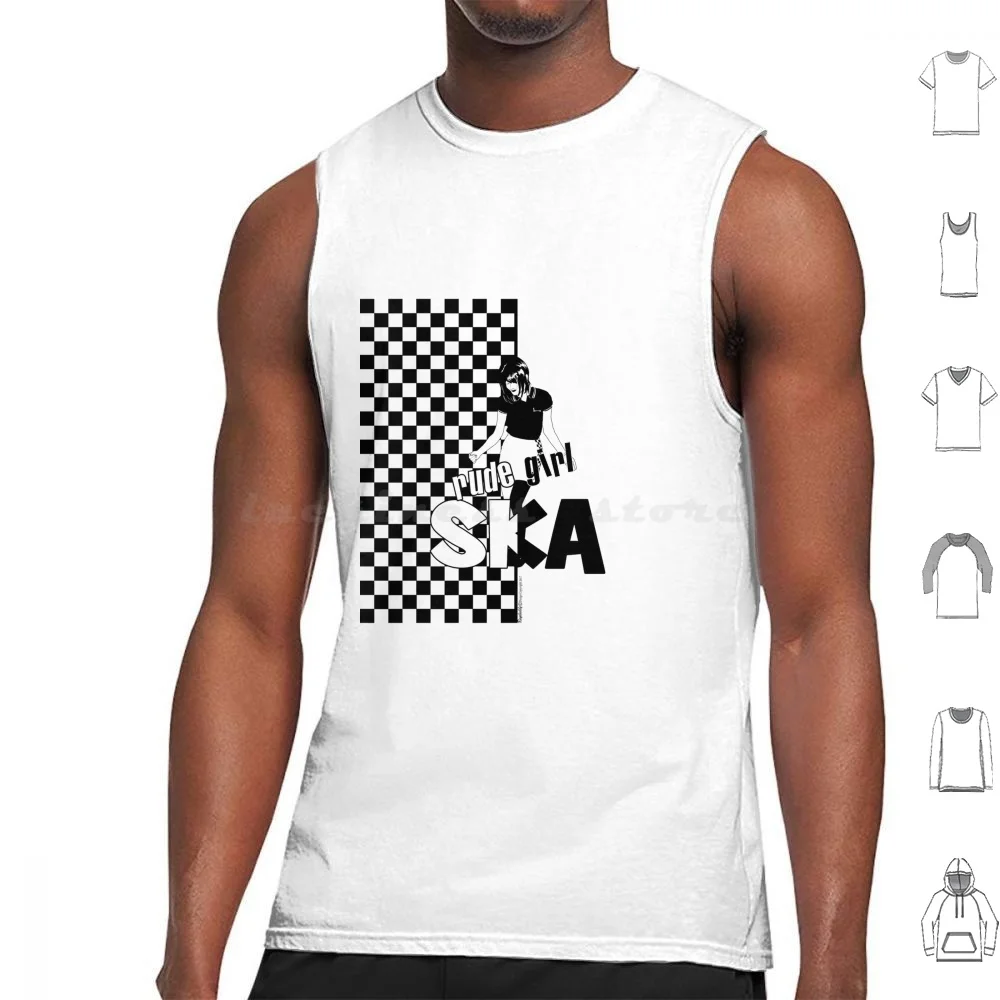 Rude Girl Ska Tank Tops Print Cotton Ska Ska Songs Ska Music Ska Punk Skank 2 Tone 2 Tone Music Rocksteady Rocksteady Music