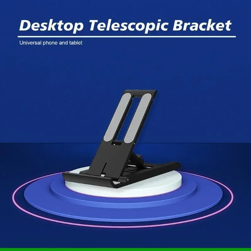 Adjustable Cell Phone Stand, Non Slip Cradle Dock Holder Stable Foldable Desktop Stand Compatible With All Mobile Phones