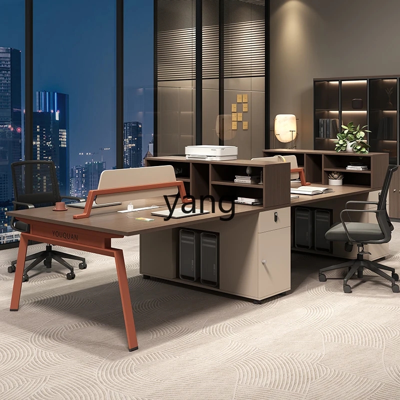 LMMstaff office desk and chair combination simple modern card seat financial desk