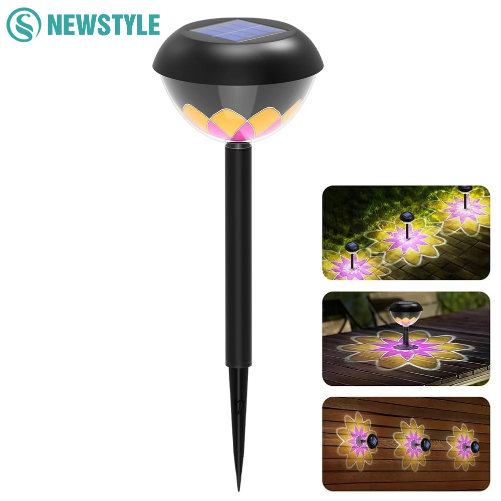 

Светодиодные солнечные прожекторы для сада, уличные водонепроницаемые ландшафтные светильники на солнечных батареях, для двора, патио, дорожек, декоративные солнечные лампы для двора