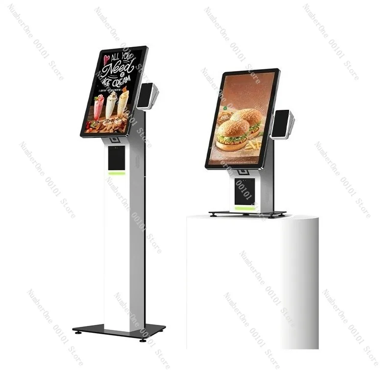 15.6 Inch Smart Self Ordering Kiosk QR Code Payment POS Cash Register All in One Machine for Restaurant Buffet New Retail