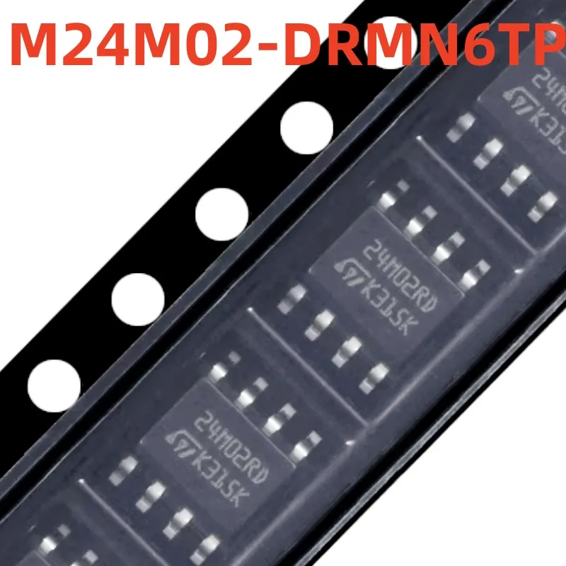 M24M02-DRMN6TP   screen printing   24M02RD   100% brand new and original
