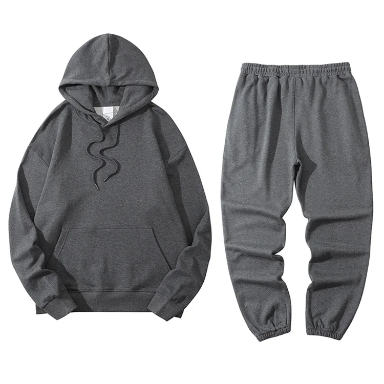 Sweatsuit Sweatpants and Hoodie Set  Mens Clothes High Quality 320g 100% Cotton Training&Jogging Wear