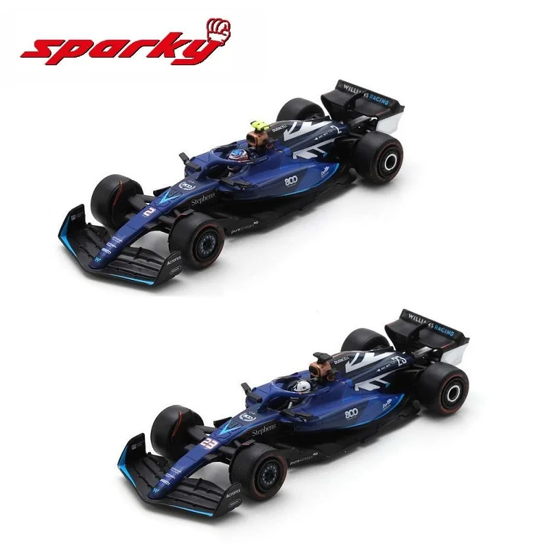 نموذج سيارة شرارة دييكاست ، بريطانية Gp Williams 800 GP Logan Sargeal و Alex Albon ، F1 FW45 No.2 No.23, 1:64