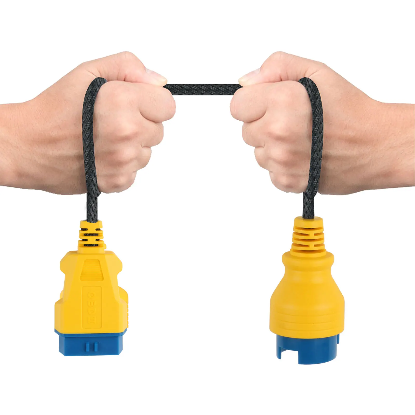 L 2023 38 Pin To 16 Pin 42 Cm OBD2 Nylon Strengthen Flexible Extension Cable For Benzs Extend ObdII Connector Adapter