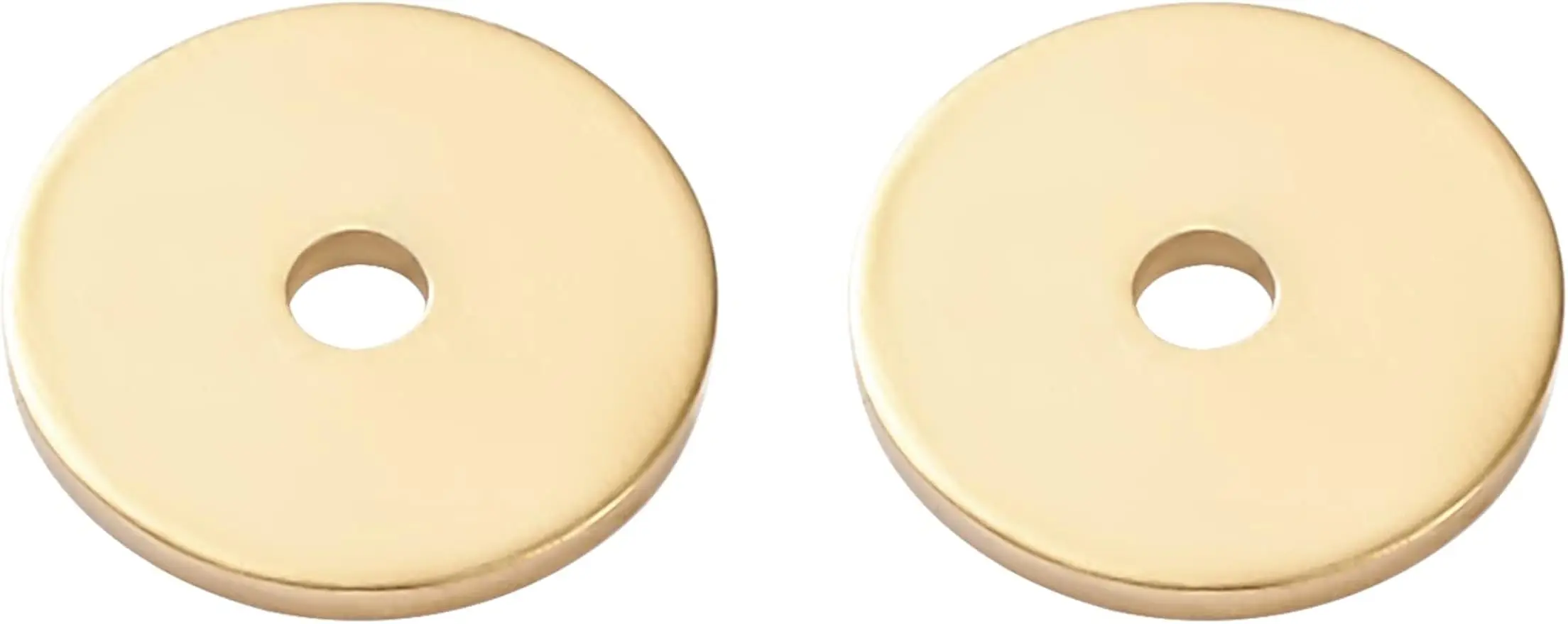 

500PCS 18K Gold Plated Brass Spacer Beads Disc Metal Spacer Beads for Jewelry Making Findings and Craft Work 6x0.5mm (Hole: 1mm)