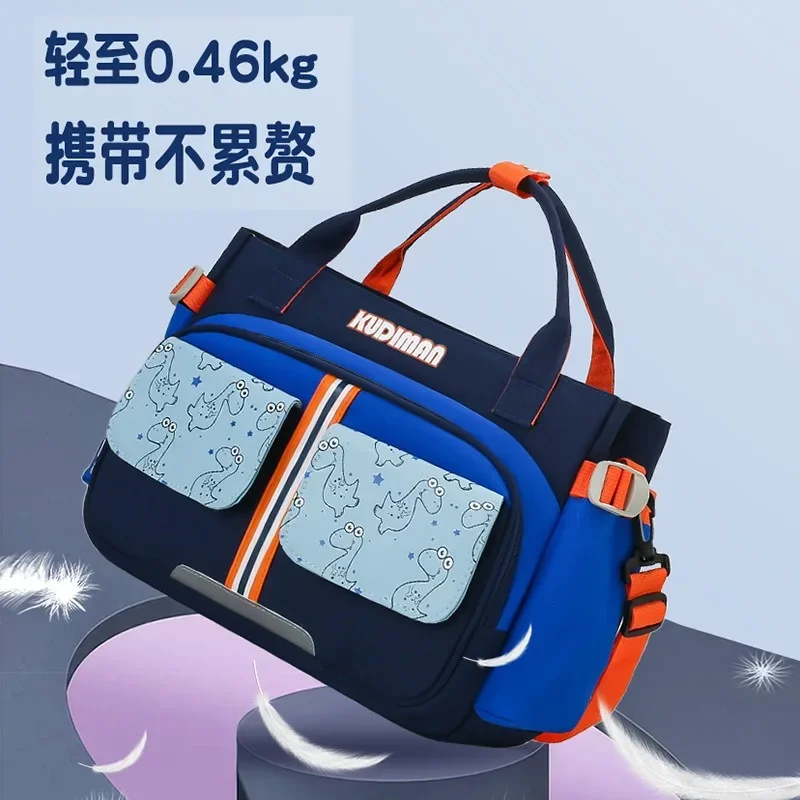 Primary Students Schoolbag Korean Fashion Handheld School Bags Lightweight Waterproof Crossbody Bag Large Capacity Book Bags