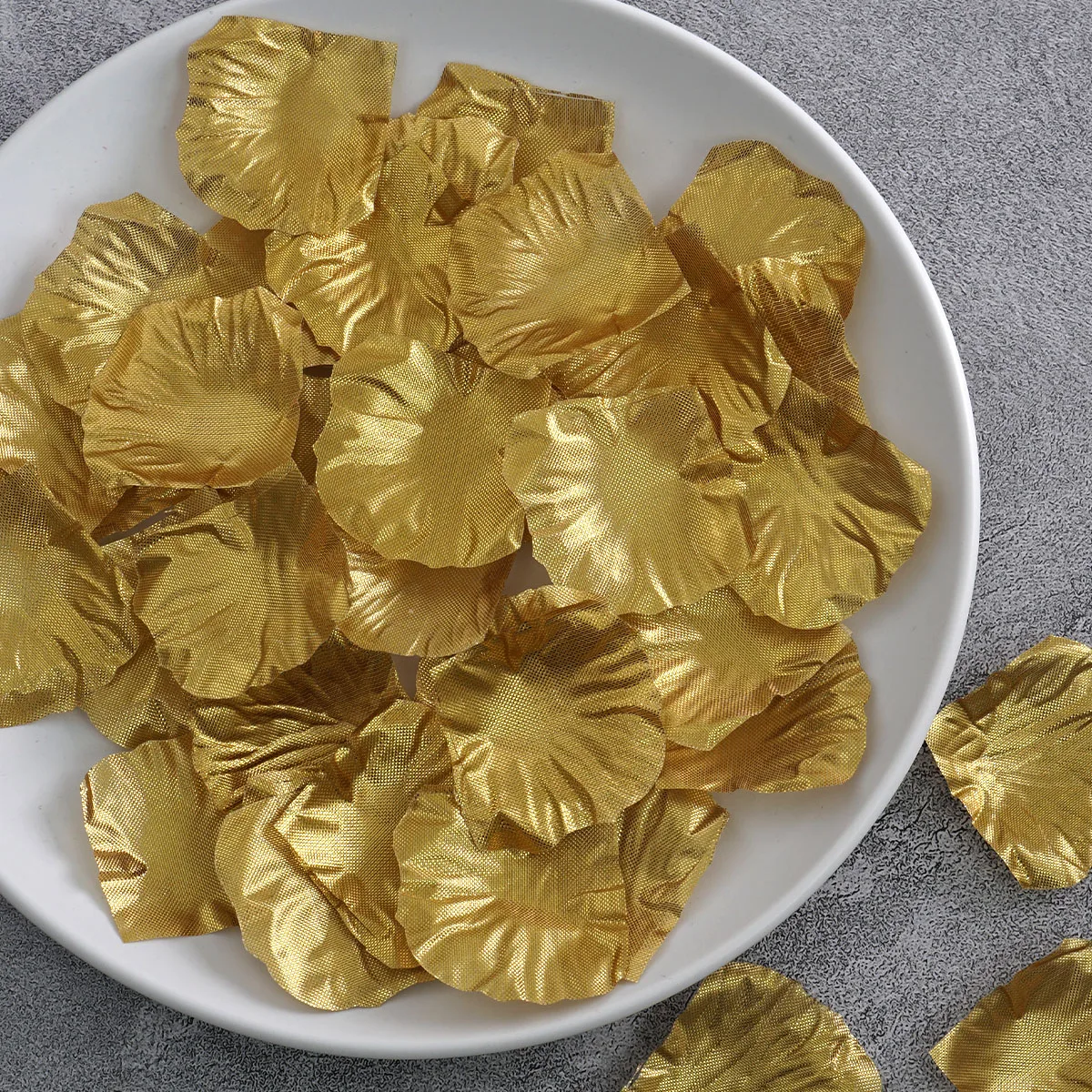 100pcs/lot Gold Silk Rose Petals Flower Celebration Wedding Party Banquet Decor Many Colors Decoration