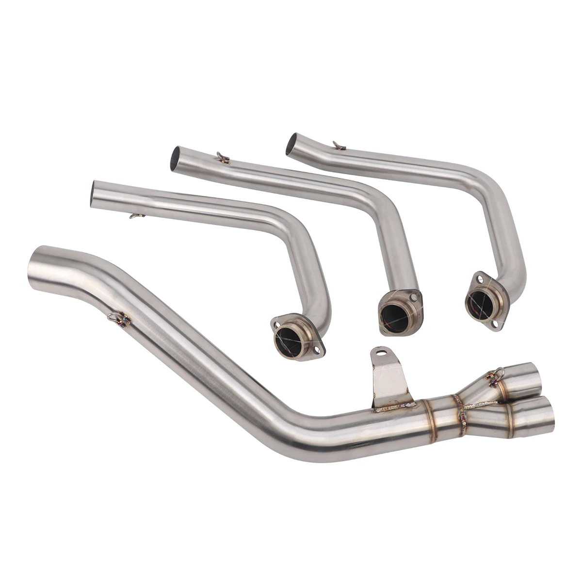 Slip on For Yamaha MT09 FZ-09 XSR900 2021-2025 Motorcycle Exhaust Systems Escape Modified Muffler Link Front Link with 2 lines view 5