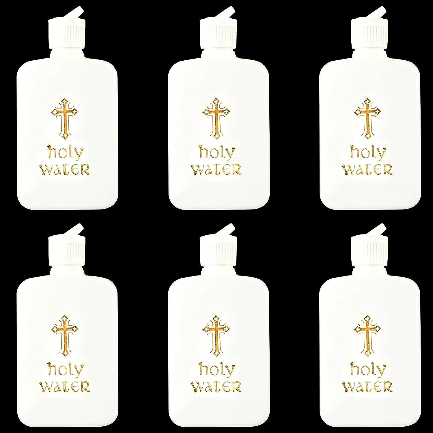 10 Pieces Holy Water Bottle Container Catholic Christian for Home Church Party Decorative Flask 60ml 100ml 250ml