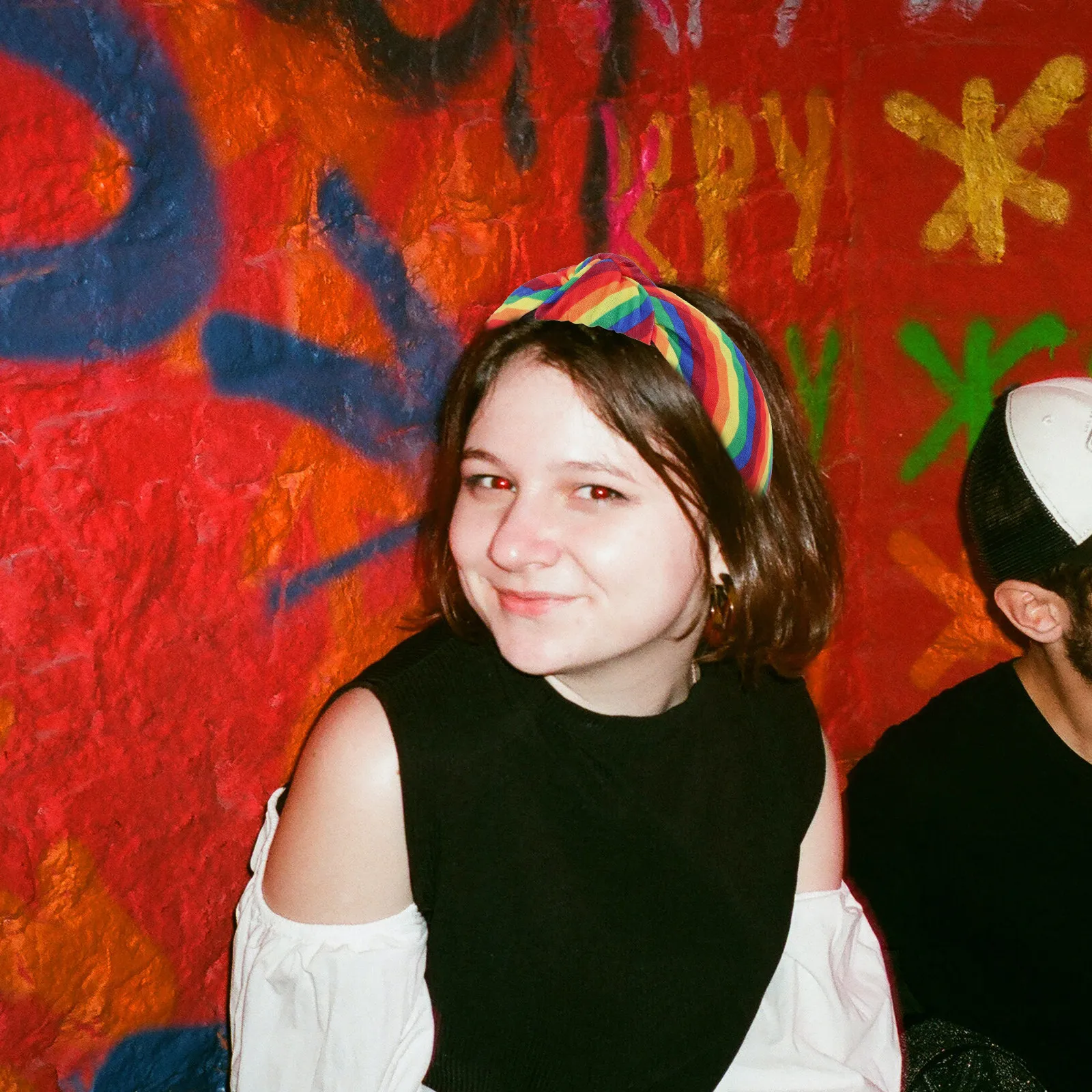 

Rainbow Pattern Fabric Knot Headband Women Fashion Hair Accessories Soft Comfortable Stylish Knotted Headband Knot Headbands