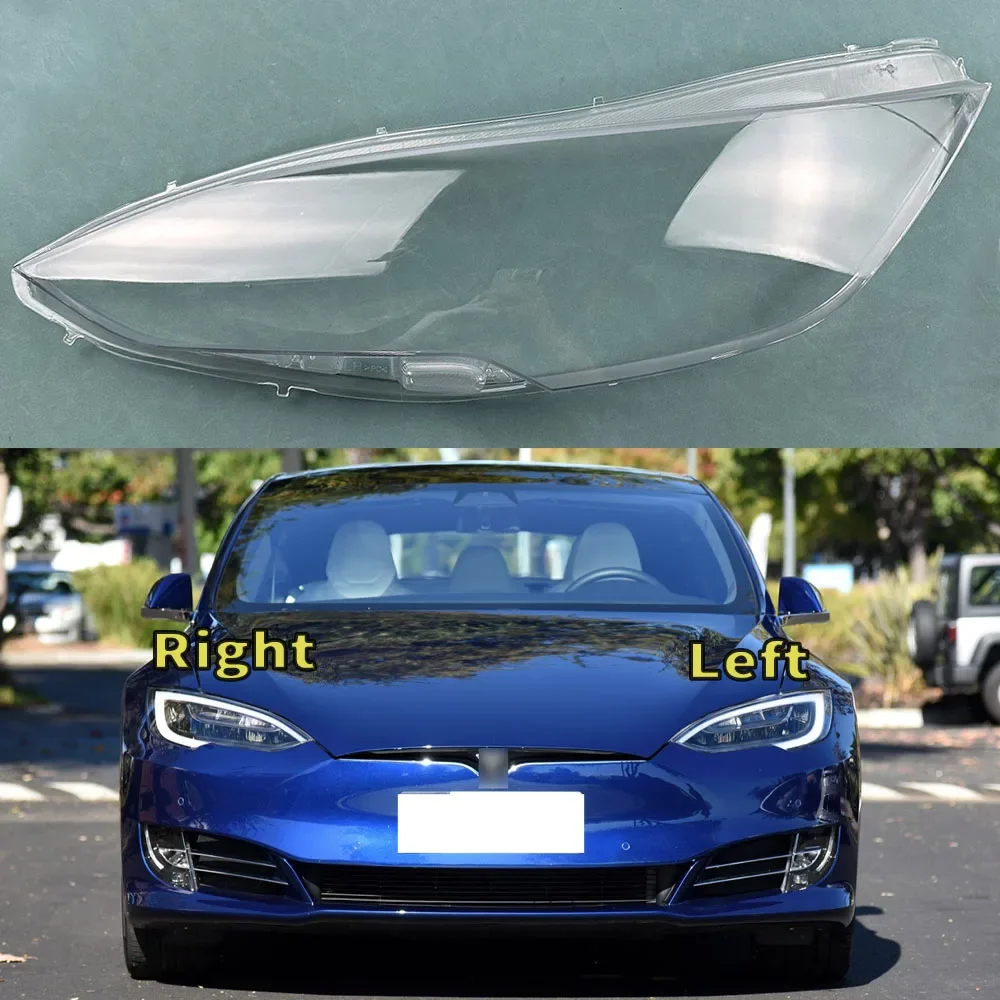 

For Tesla Model S 2014-2022 Headlights Cover Transparent Headlamp Shell Lens Replace Original Lampshade Plexiglass