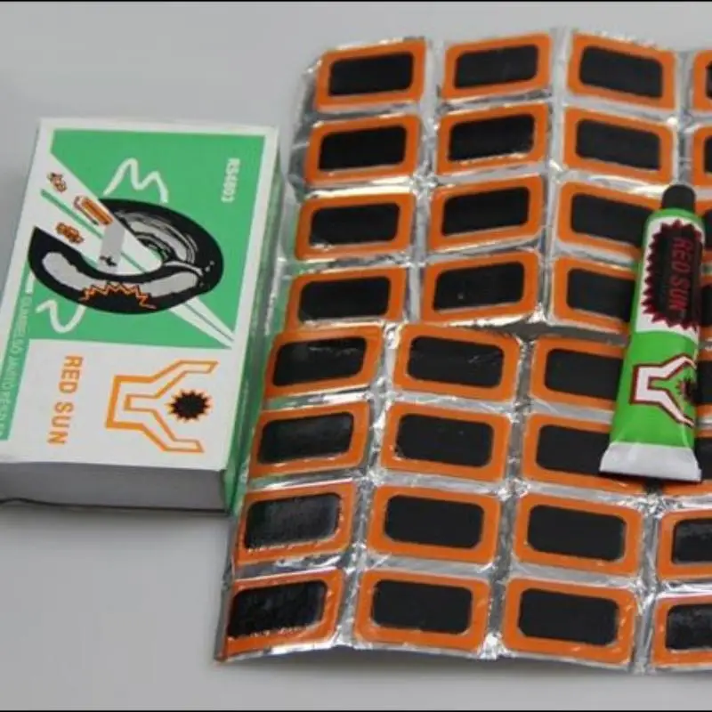 New 12/24/36/48Pcs Rubber Bicycle Tire Repair Patch Professional Bike Repair Kits For Cycling Motor Tyre Inner Tube Puncture