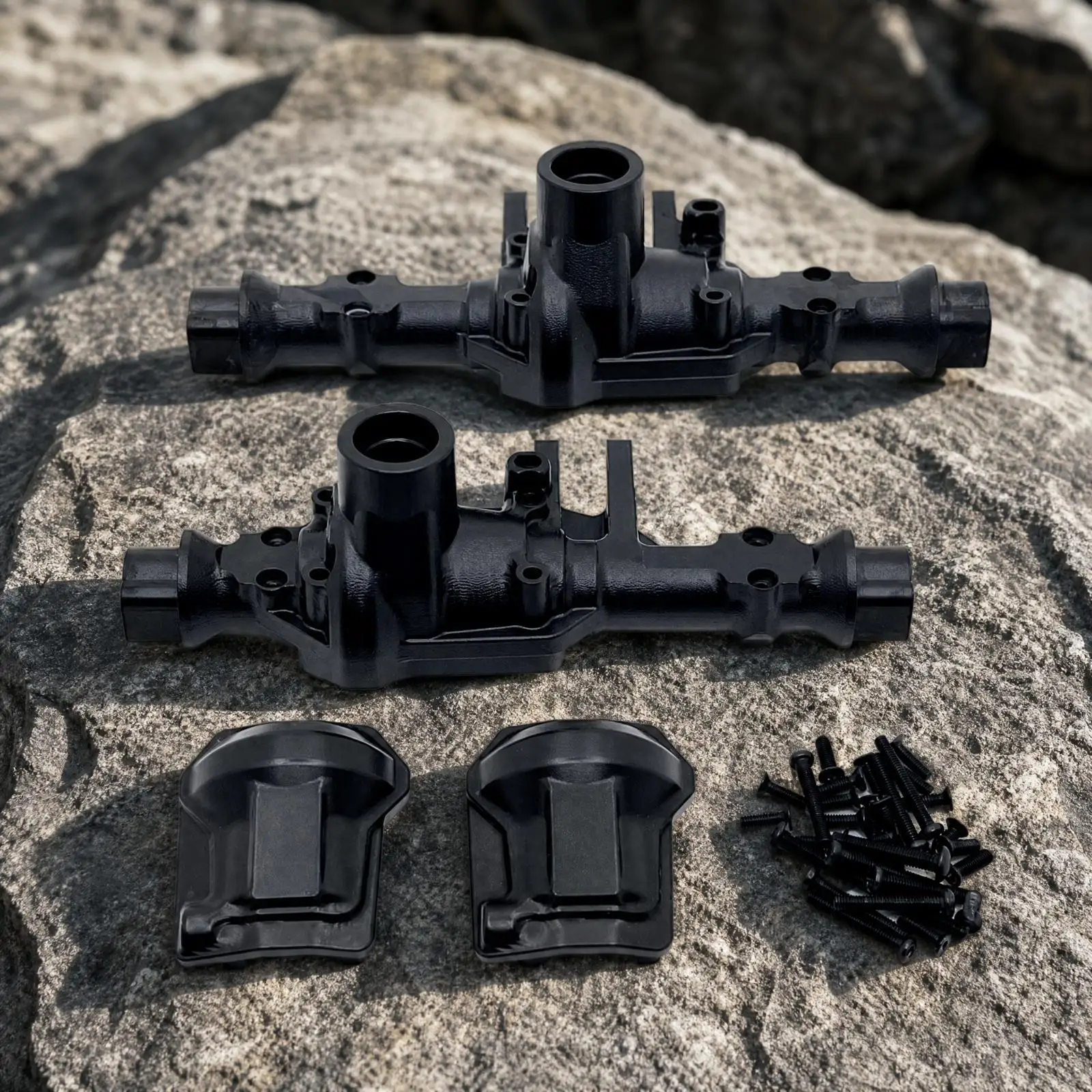 2 Pieces 6061 Aluminum RC Axle Housing Upgrade Replacement Upgraded Wireless-Controlled-Control Vehicle Axle Housing Easy To