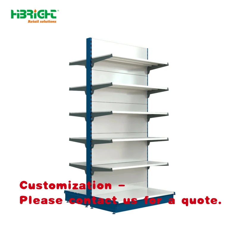 

custom.Custom Color Modern Wire Mesh Back Panel Display Shelves with 5 Shelves Freestanding Supermarket Retail